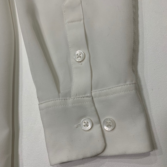 Alex Marie Size 6 White Blouse with Black Buttons - Picture 3 of 6